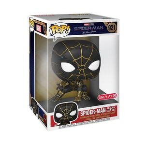 Funko Pop! Vinyl Jumbo 10 in: Marvel - Spider-Man Black & Gold Suit (Jumbo) NEW